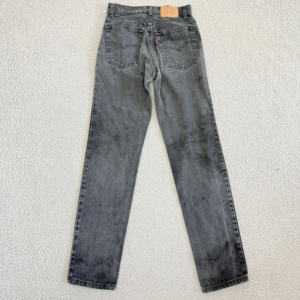 Vintage Levis 511 Jeans Mens 27x32‎ Black Made USA High Rise Slim Tapered 90s